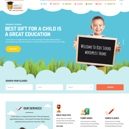 15151 Kindergarten Education WordPress Theme