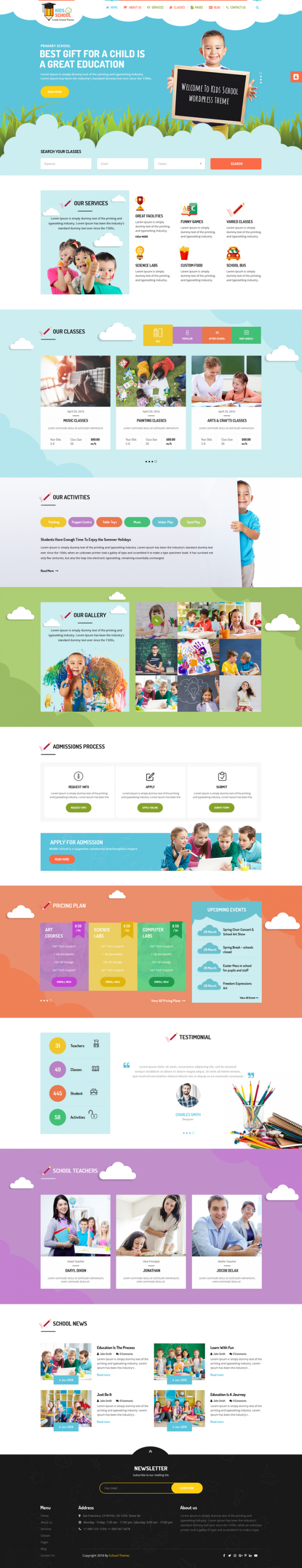 15156516515 Kindergarten Education WordPress Theme