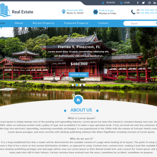 Real-Estate-Theme Construction WordPress Theme