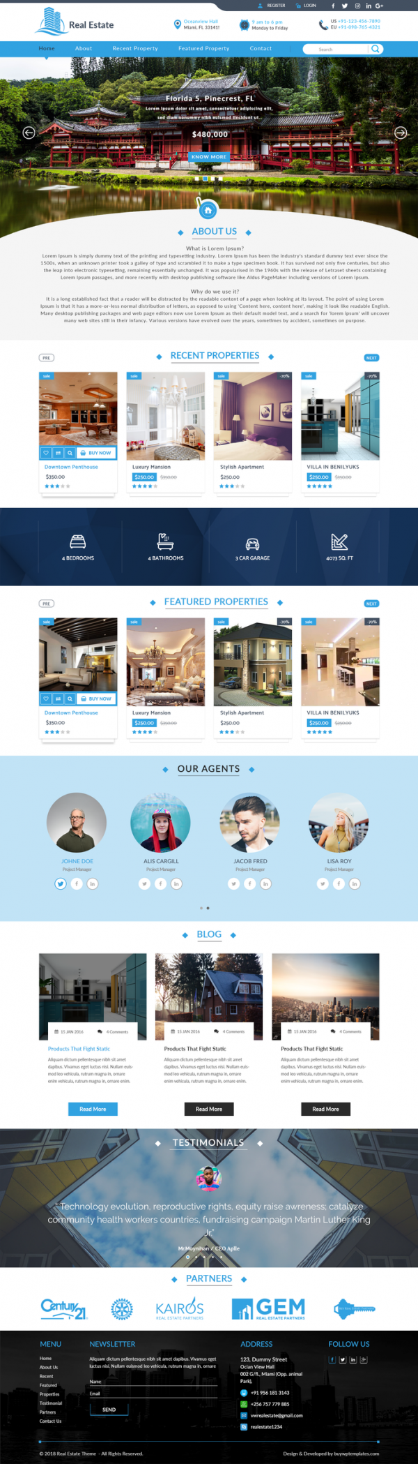 Real-Estate-Theme0 Construction WordPress Theme