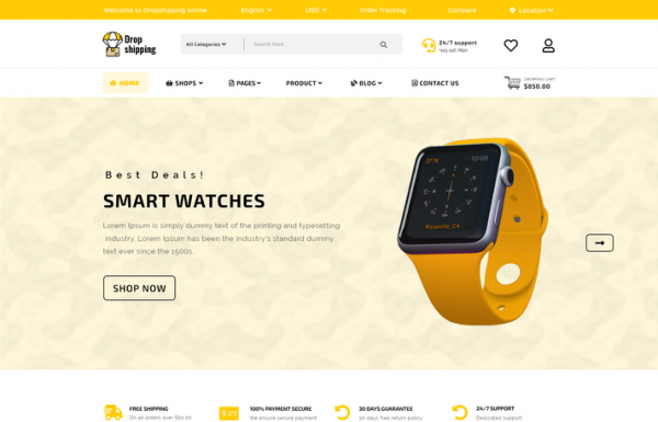 dropshipping-store-wordpress-theme Dropshipping Store WordPress Theme